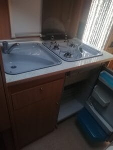 interior de la caravana