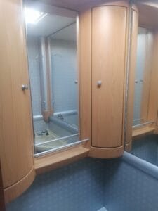 interior de la caravana